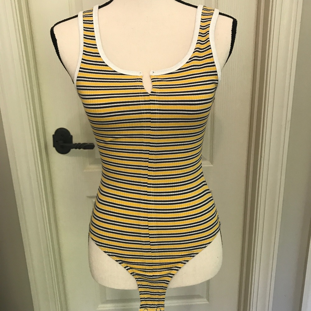 Striped bodysuit